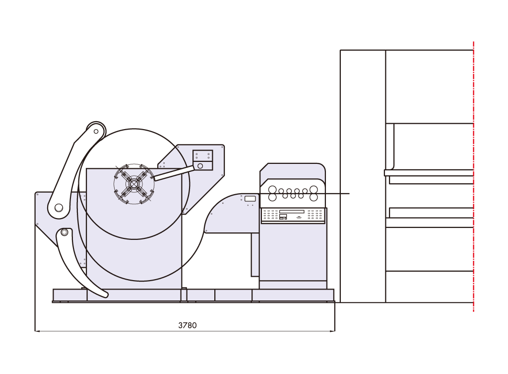 3 in 1 stamping automatic coil production line system composition diagram