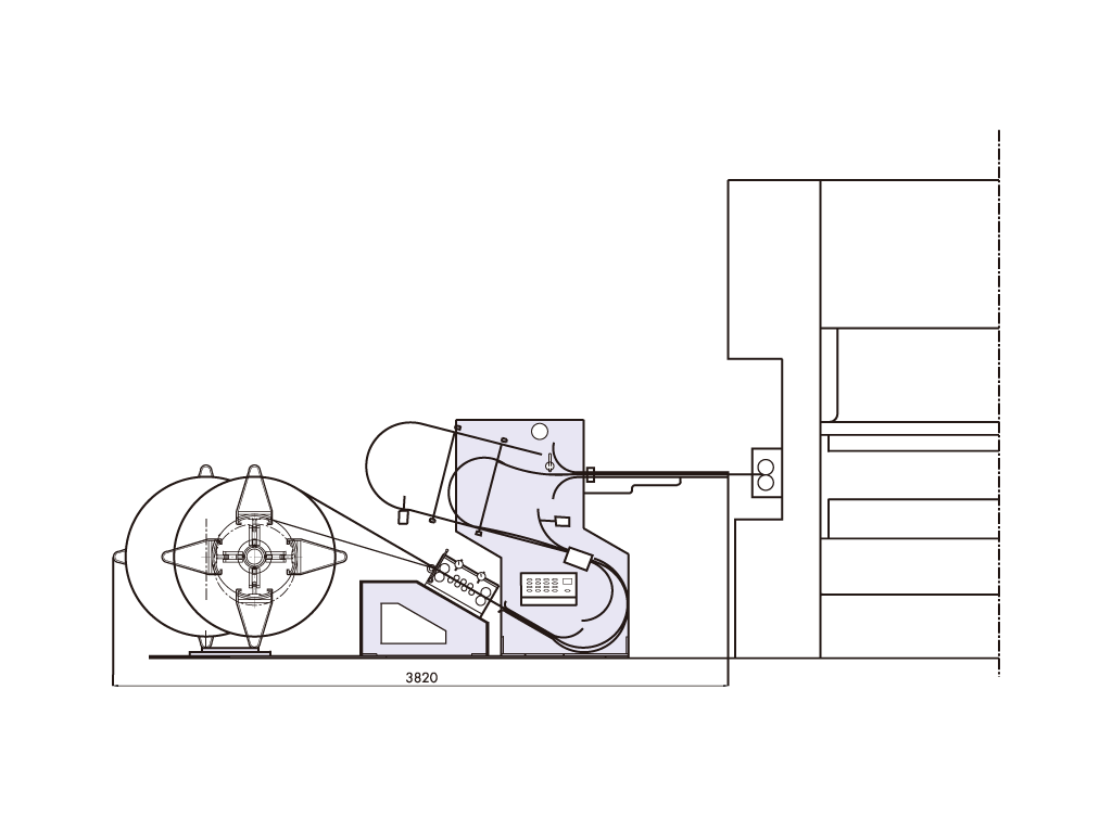 high-speed stamping automation system production line system composition diagram